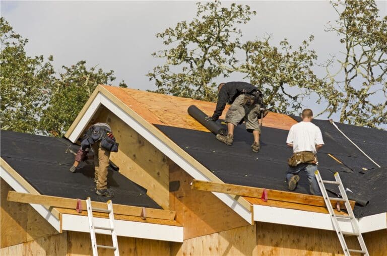 Roof being re done