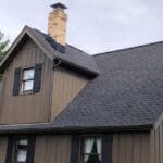 roof with asphalt shingle roofing type