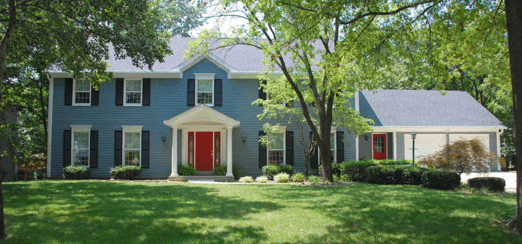 Blue James Hardie Siding