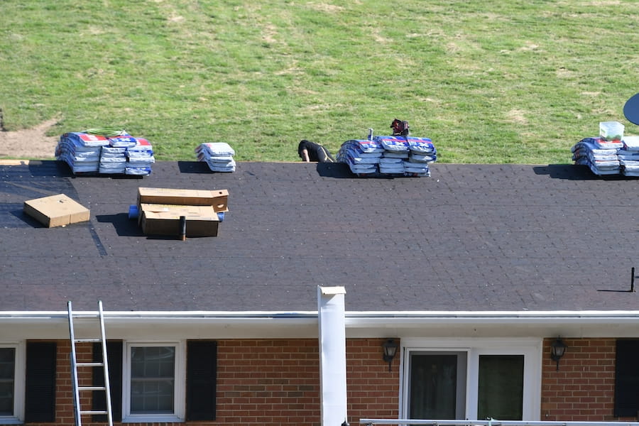 Northeast Ohio homes with residential roofing projects underway