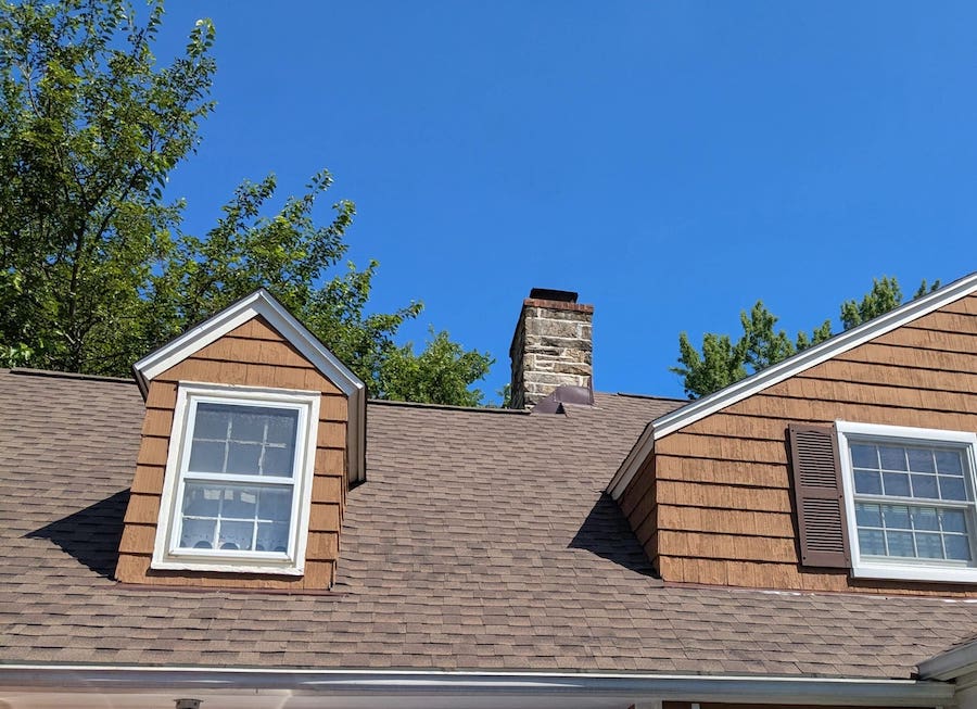 New siding and roofing on an Aurora, Ohio home