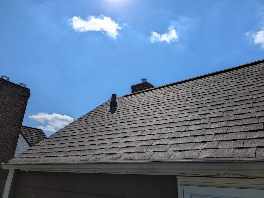 Completed roof replacement in Bay Village, Ohio