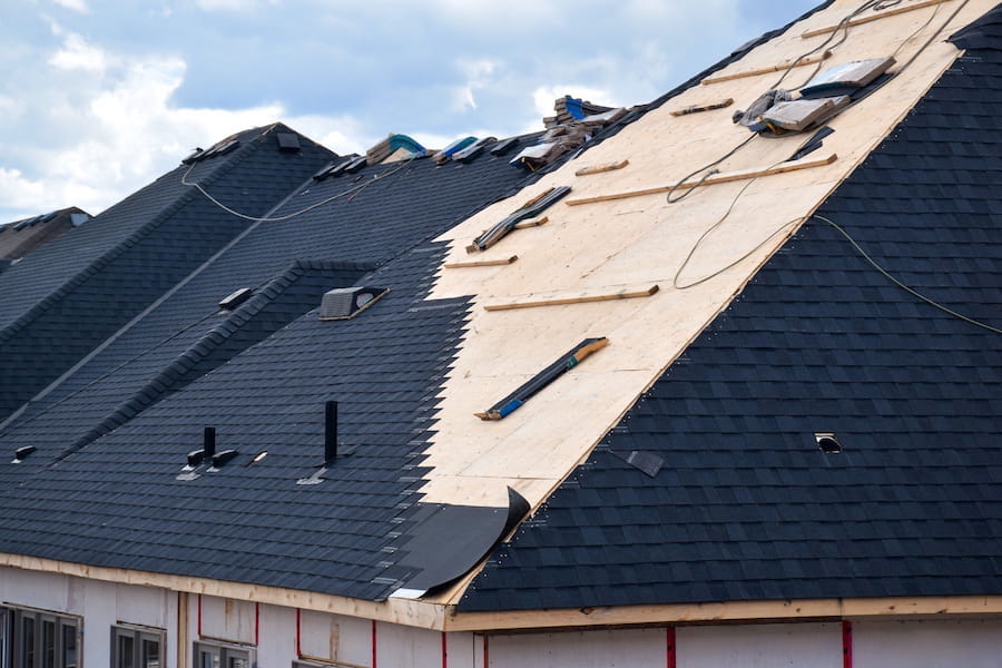 Asphalt shingle roof on a Berea residential property